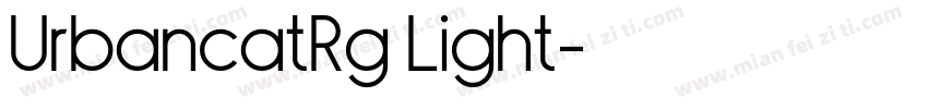 UrbancatRg Light字体转换
